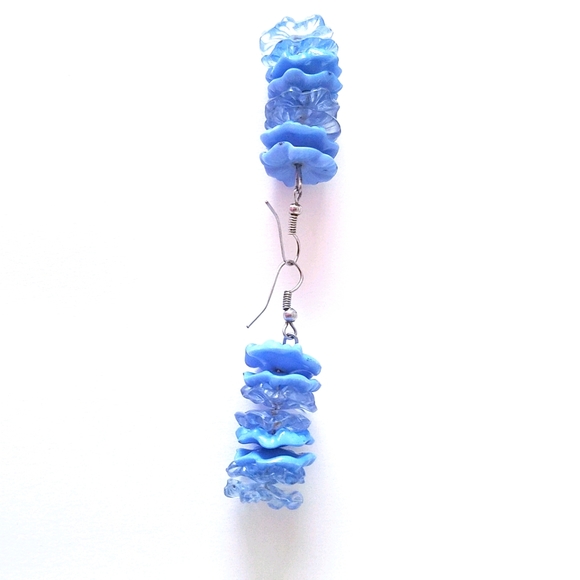 Blue earrings,earrings - Picture 3 of 4